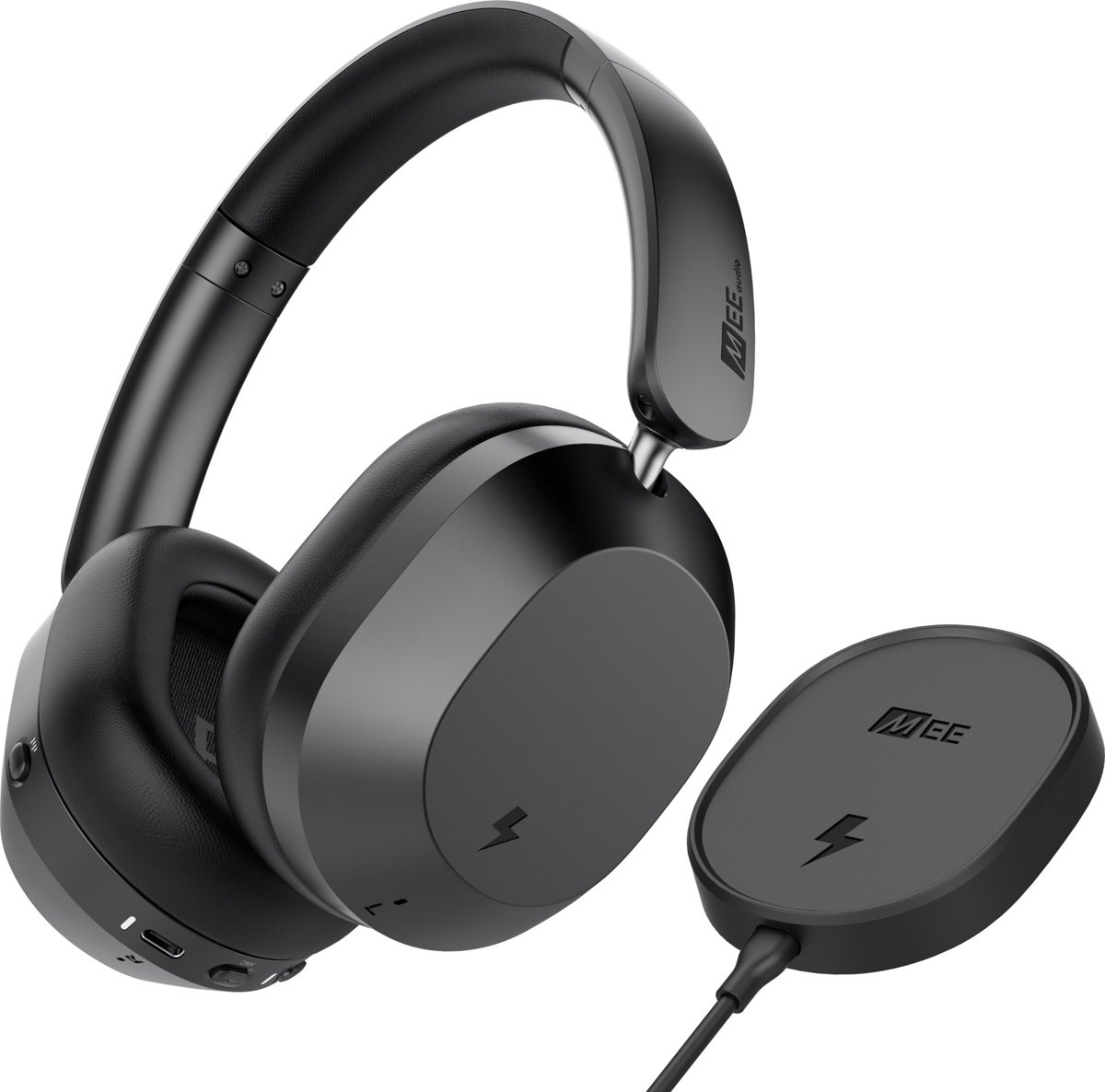 Matrix Cinema 3D headphones with magnetic wireless charging pad
